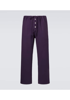 Bode Astor wool wide-leg pants