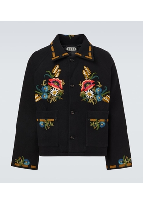 Bode Beaded Aquitaine embellished wool jacket