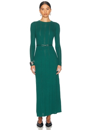 Gabriela Hearst Imagene Dress in Emerald Green - Green. Size L (also in ).