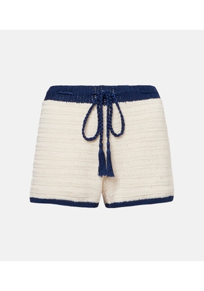 Anna Kosturova Seaside crochet cotton shorts