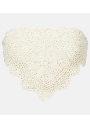 Anna Kosturova Cotton crochet crop top