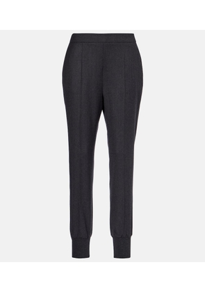 Stella McCartney Mid-rise wool tapered sweatpants