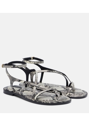 A.Emery Edna snake-effect leather sandals