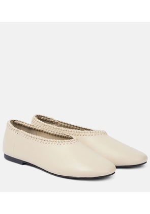 A.Emery Park embroidered leather ballet flats