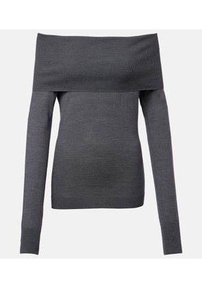 Stella McCartney Off-shoulder virgin wool top