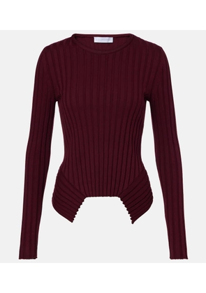 Stella McCartney Ribbed-knit cotton top