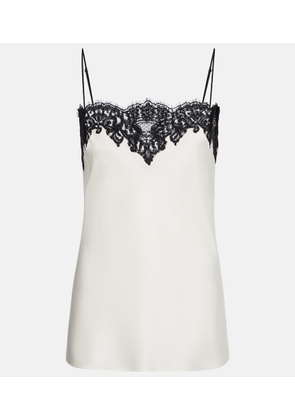 Stella McCartney Lace-trimmed satin camisole