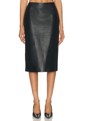 Gabriela Hearst Manuela Skirt in Black - Black. Size XS (also in S).