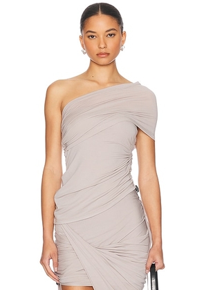 Helmut Lang One Shoulder Top in Grey Lavender - Lavender. Size L (also in ).