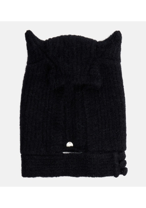 Coperni Ribbed-knit alpaca and wool-blend beanie