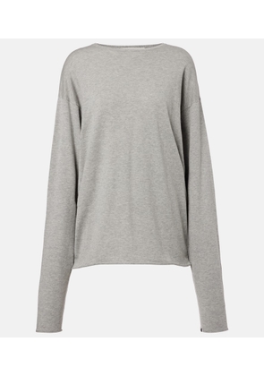 Extreme Cashmere NÂ°347 Aries cotton and cashmere top