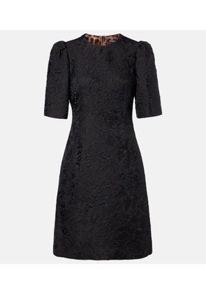 Dolce&Gabbana Cotton and silk-blend minidress