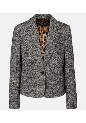 Dolce&Gabbana Wool, silk, and alpaca-blend jacket