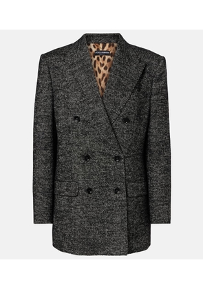 Dolce&Gabbana Double-breasted wool-blend jacket