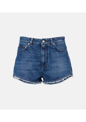 Dolce&Gabbana Frayed denim shorts
