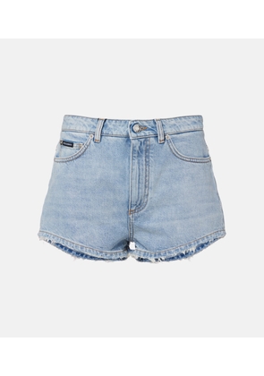 Dolce&Gabbana Frayed denim shorts