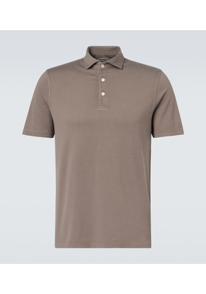 Fedeli Zero cotton jersey polo shirt