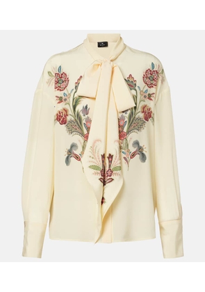 Etro Floral silk blouse