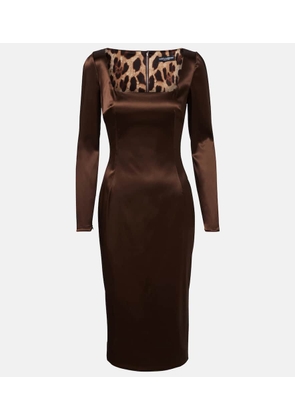 Dolce&Gabbana Satin midi dress