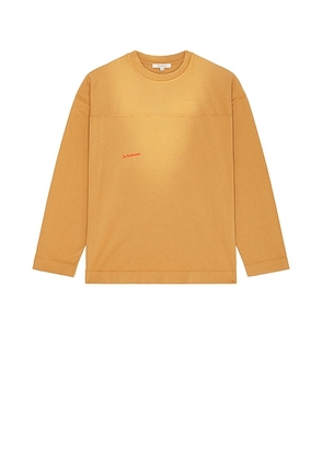 JW Anderson Garment Dye Long Sleeve Tee in Tobacco - Brown. Size S (also in ).