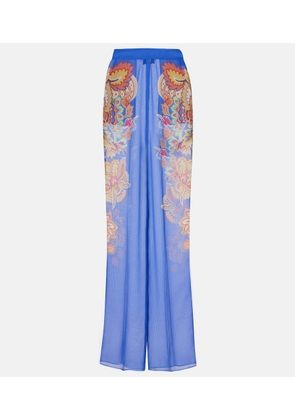 Etro Paisley wide-leg pants