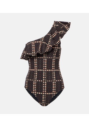 Marant Etoile Siciliyage ruffled one-shoulder swimsuit