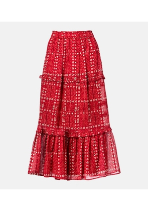 Marant Etoile Diya printed cotton maxi skirt