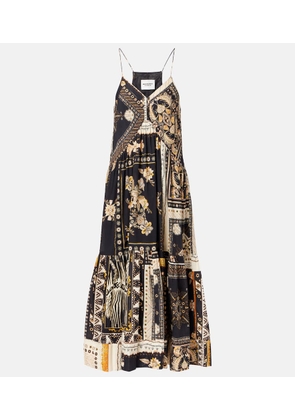 Marant Etoile Sabbage printed cotton midi dress
