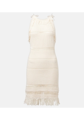 Marant Etoile Araliage macrame cotton minidress