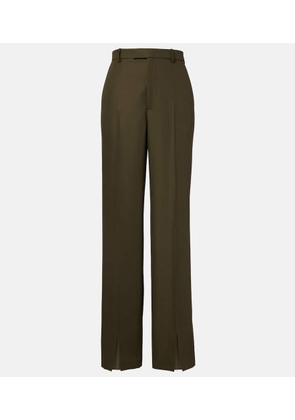 Gucci Wool and mohair wide-leg pants