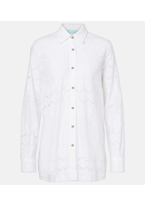 Melissa Odabash Orla broderie anglaise cotton shirt