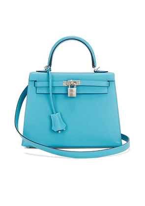 hermes Hermes Epsom Kelly 25 Handbag in Bleu Du Nord - Blue. Size all.