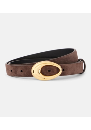 Khaite Olivia suede belt