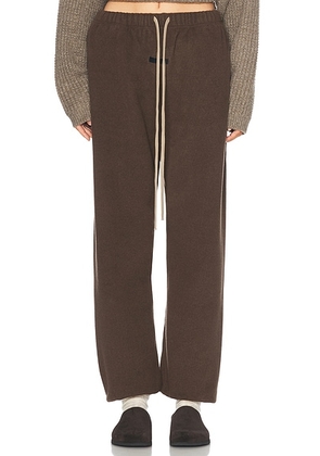 Fear of God ESSENTIALS Brushed Jogger in Brown - Brown. Size L (also in M, S).