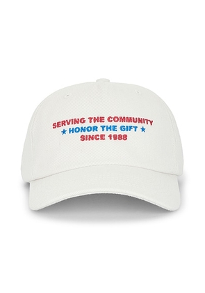 Honor The Gift Community Trucker Cap in White - White. Size all.
