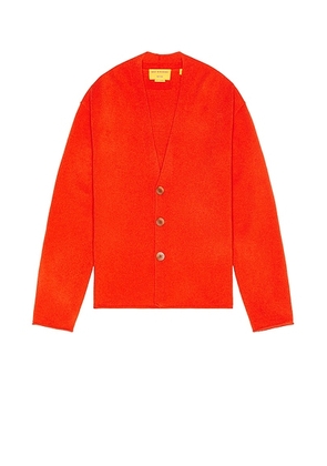 Guest In Residence Everywear Cardigan in Cherry - Red. Size L (also in XL).