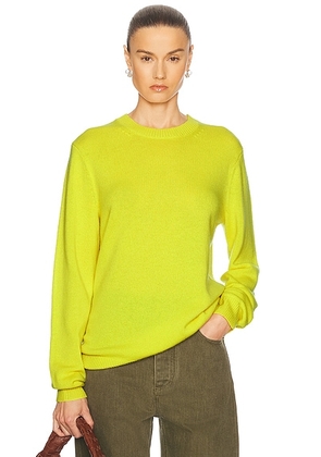 Guest In Residence Allday Crew Neck Sweater in Lemon - Yellow. Size M (also in XL).