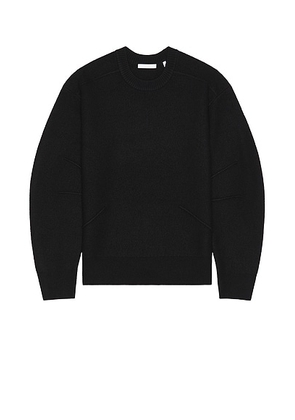 Helmut Lang Boiled Crew Sweater in Black - Black. Size L (also in M, S).