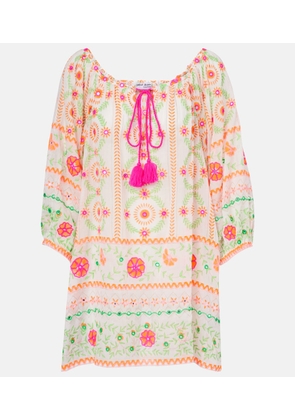 Juliet Dunn Printed cotton beach dress