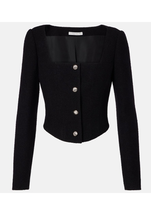 Alessandra Rich Wool-blend twill boucle jacket