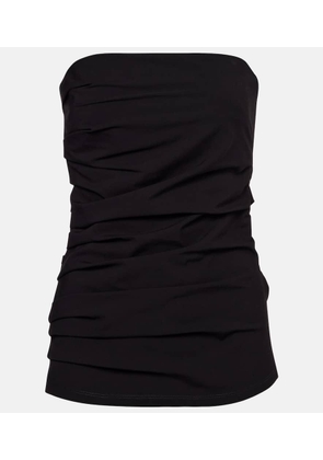 Proenza Schouler Lena strapless cotton-blend top