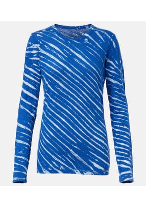 Proenza Schouler Mia tie-dye cotton jersey top