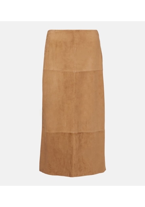 Proenza Schouler Leather midi skirt