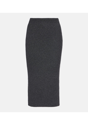 Tom Ford Cashmere and cotton-blend midi skirt