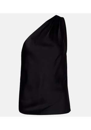 Tom Ford One-shoulder crepe satin top