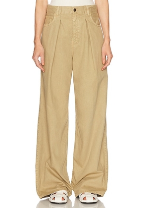 Haikure Candy Twill Pant in Taupe - Taupe. Size 23 (also in 27, 28).