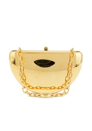 valentino garavani Valentino Garavani Carry Secrets Clutch Bag in Light Gold - Metallic Gold. Size all.