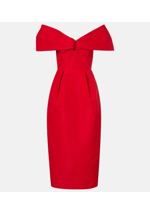 Carolina Herrera Off-shoulder silk maxi dress