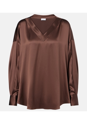 Brunello Cucinelli Silk satin blouse
