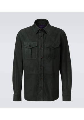 Ralph Lauren Purple Label Barron suede overshirt
